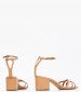 Women Sandals Salto.Medio Beige Leather Schutz