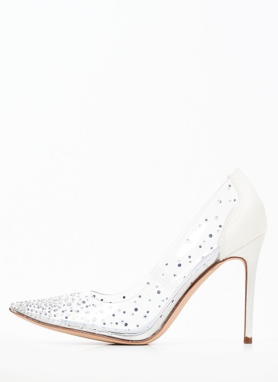 Women Platforms High Dana3 White Eco-Leather Nine West