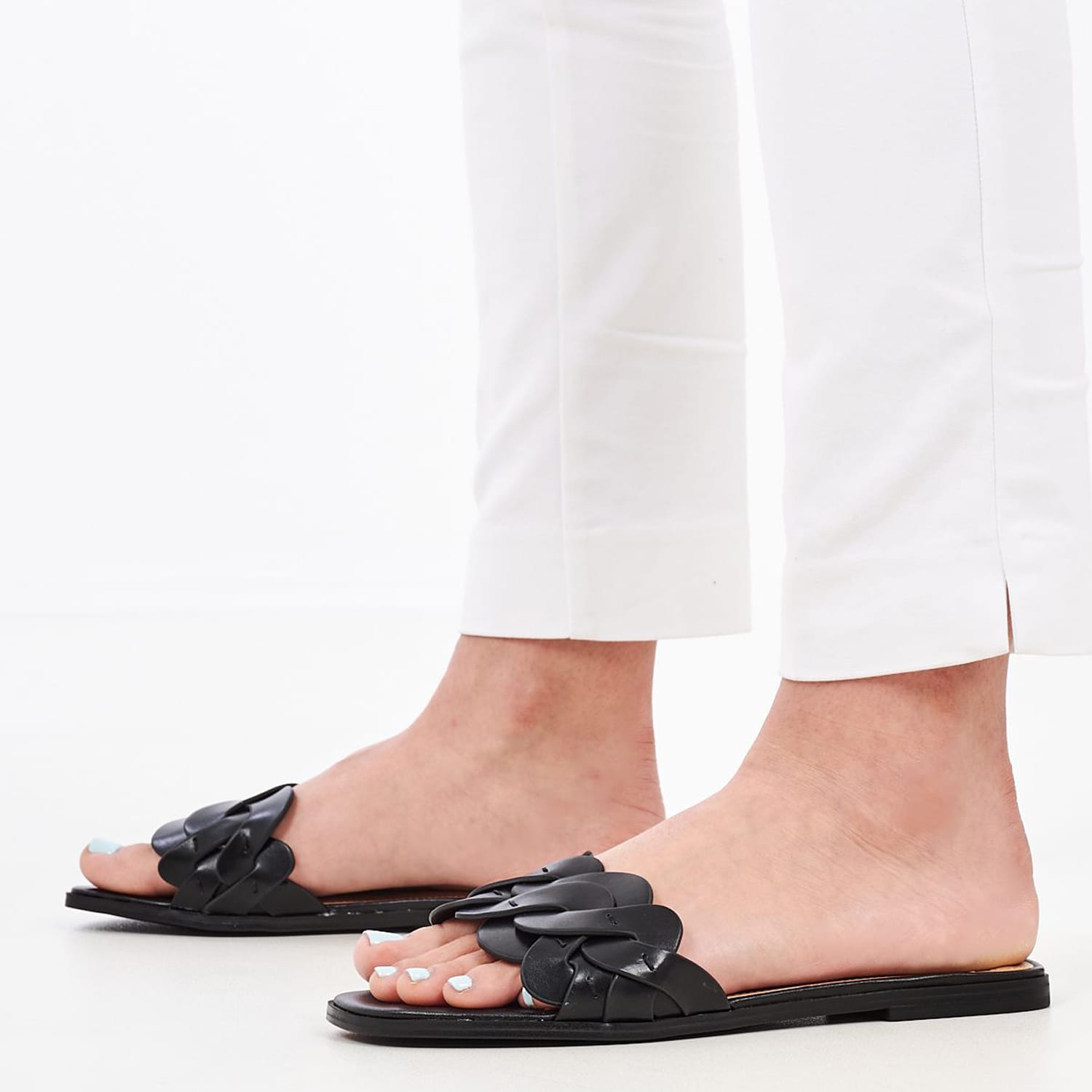 Γυναικεία Flats Grifa3 Μαύρο ECOleather Nine West