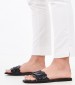 Women Flats Grifa3 Black Eco-Leather Nine West