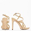 Women Sandals Lexy3 Beige Eco-Leather Nine West Women Sandals Lexy3 Beige Eco-Leather Nine West