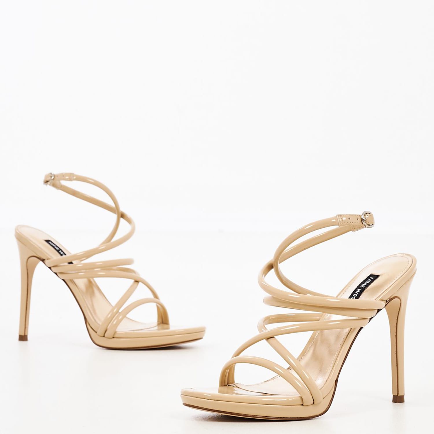 Women Sandals Lexy3 Beige Eco-Leather Nine West Women Sandals Lexy3 Beige Eco-Leather Nine West