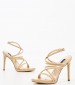 Women Sandals Lexy3 Beige Eco-Leather Nine West