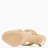 Women Sandals Lexy3 Beige Eco-Leather Nine West Women Sandals Lexy3 Beige Eco-Leather Nine West