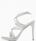 Women Sandals Lexy3 Silver Eco-Leather Nine West