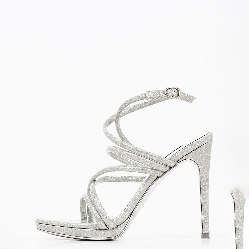 Γυναικεία Πέδιλα Lexy3 Ασημί ECOleather Nine West