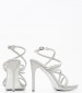 Women Sandals Lexy3 Silver Eco-Leather Nine West