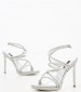 Women Sandals Lexy3 Silver Eco-Leather Nine West