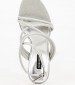 Women Sandals Lexy3 Silver Eco-Leather Nine West