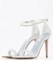 Women Sandals Toria7 White Saten Nine West