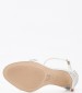 Women Sandals Toria7 White Saten Nine West