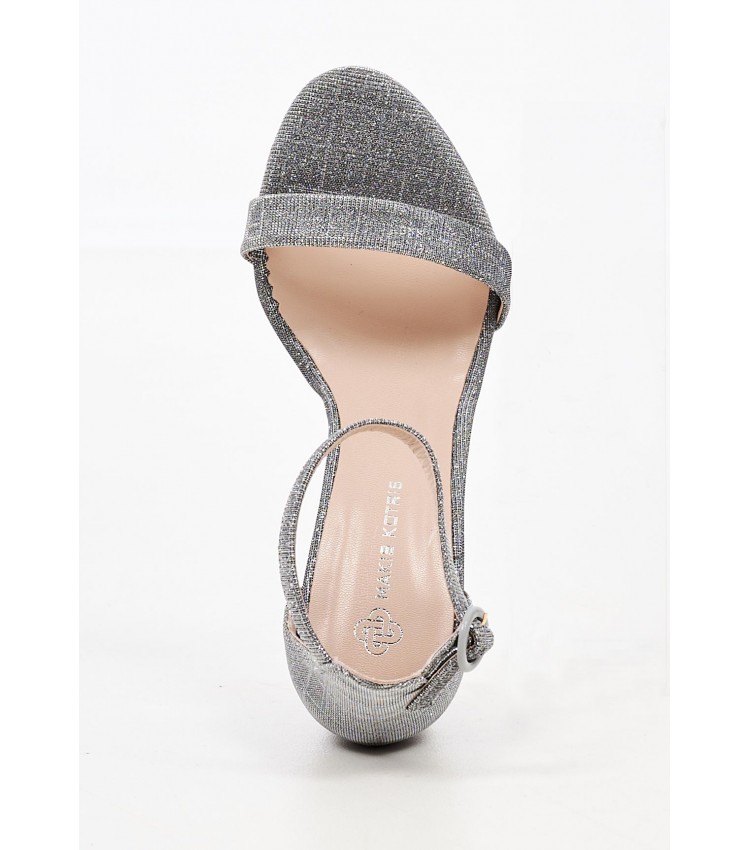 Women Sandals 74.316 Silver MAKIS KOTRIS