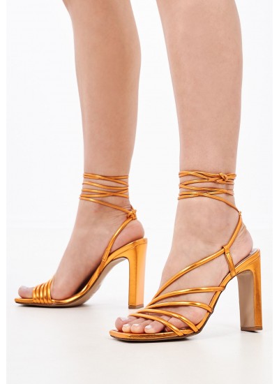 Women Sandals 96.800 Orange Leather MAKIS KOTRIS