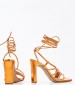 Women Sandals 96.800 Orange Leather MAKIS KOTRIS