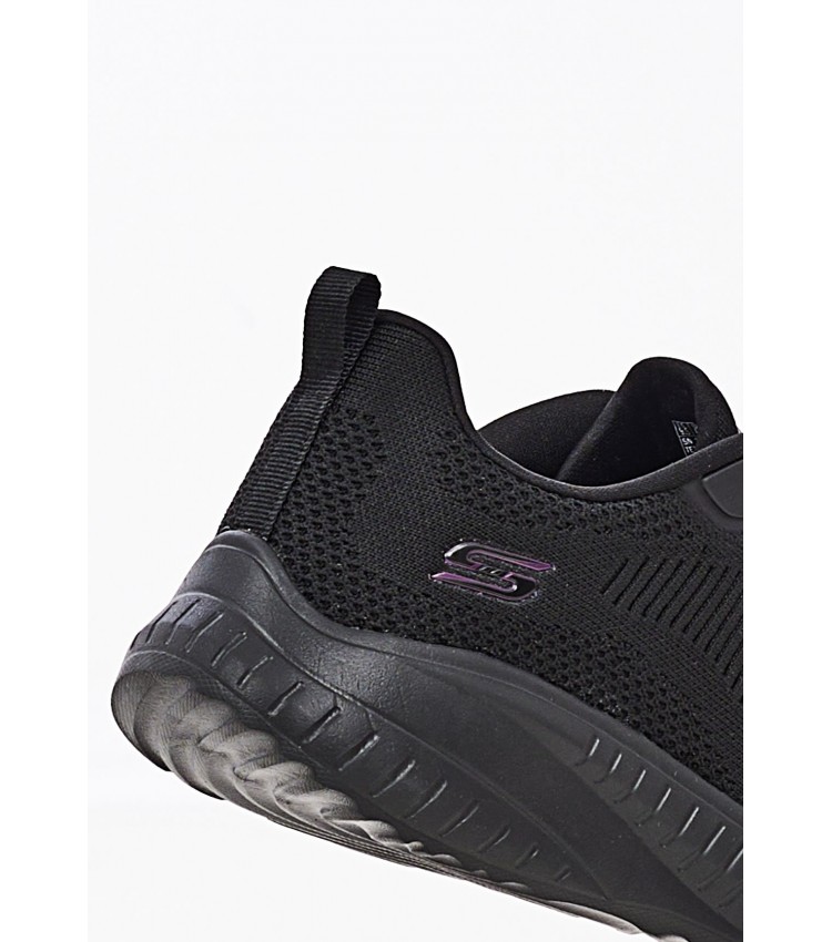 Γυναικεία Παπούτσια Casual 117209 Μαύρο Ύφασμα Skechers