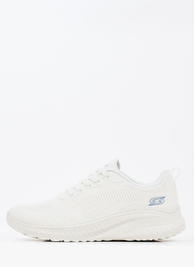 Γυναικεία Παπούτσια Casual 117209 Άσπρο 'Υφασμα Skechers