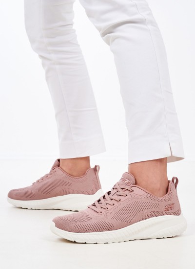 Γυναικεία Παπούτσια Casual 12606 Μπορντό Ύφασμα Skechers