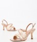 Women Sandals Madison Gold Leather Ash