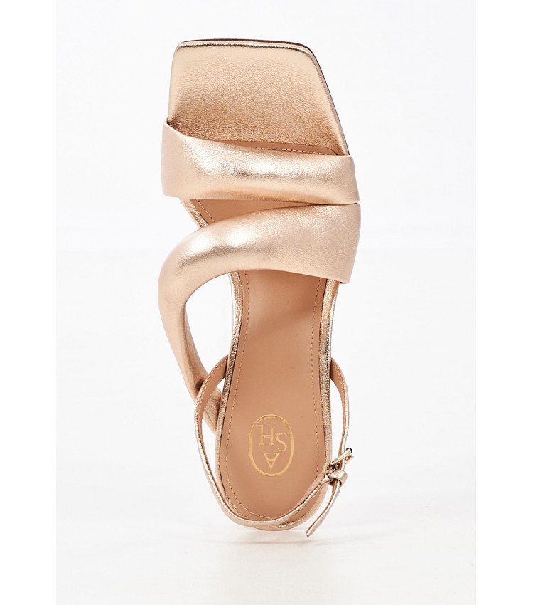 Women Sandals Madison Gold Leather Ash