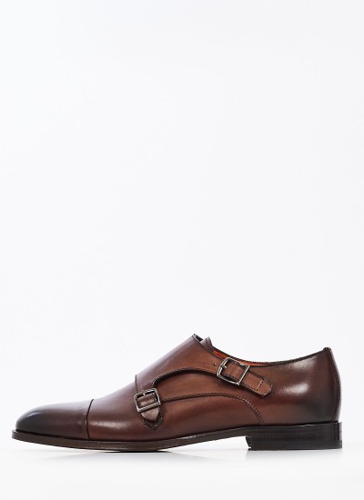 Ανδρικά Μοκασίνια R6711 Μαύρο Δέρμα Boss shoes