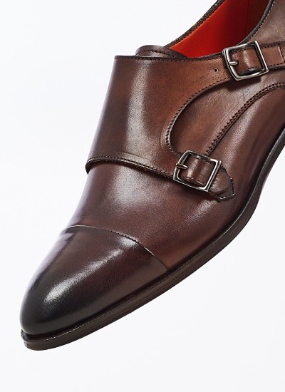 Men Shoes 4210 Brown Leather Perlamoda