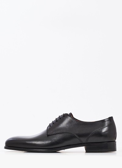 Men Shoes 105I Black Leather Perlamoda