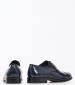 Ανδρικά Παπούτσια Δετά 3944.P Σκούρο Μπλε Δέρμα Perlamoda