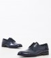 Men Shoes 3944.P DarkBlue Leather Perlamoda