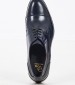 Ανδρικά Παπούτσια Δετά 3944.P Σκούρο Μπλε Δέρμα Perlamoda