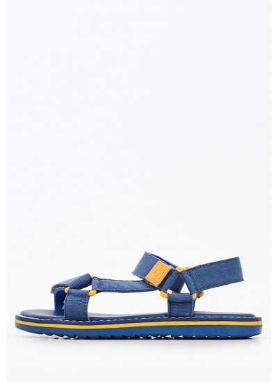 Kids Flip Flops & Sandals Flumek Blue ECOleather Mood