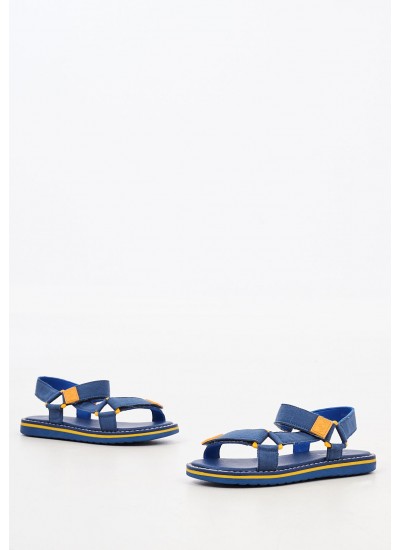 Kids Flip Flops & Sandals Flumek Blue ECOleather Mood