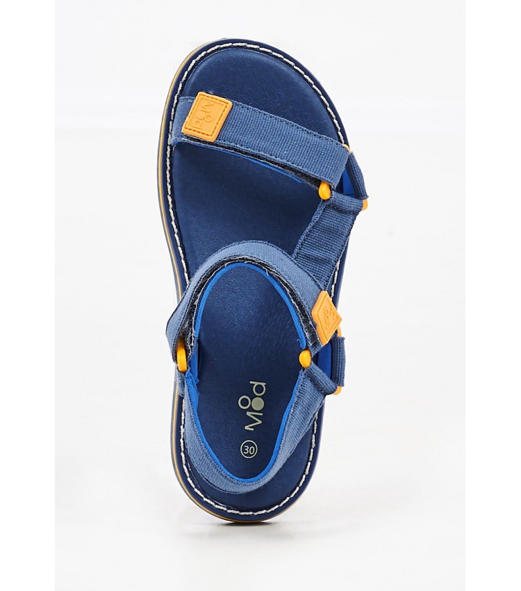 Kids Flip Flops & Sandals Flumek Blue ECOleather Mood