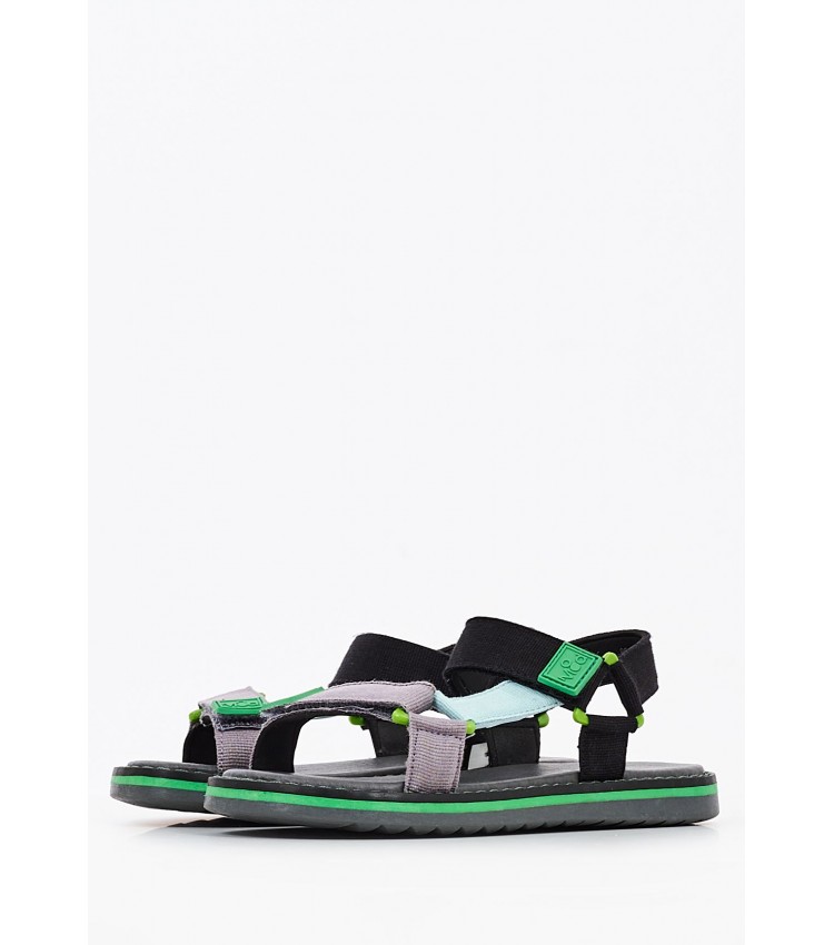 Kids Flip Flops & Sandals Flumek Grey ECOleather Mood