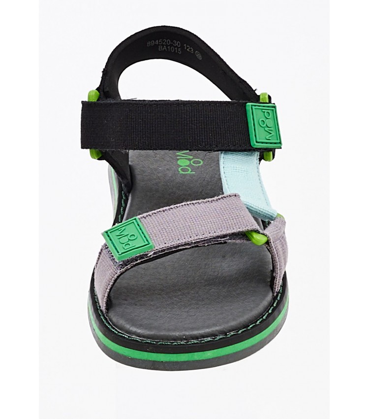 Kids Flip Flops & Sandals Flumek Grey ECOleather Mood