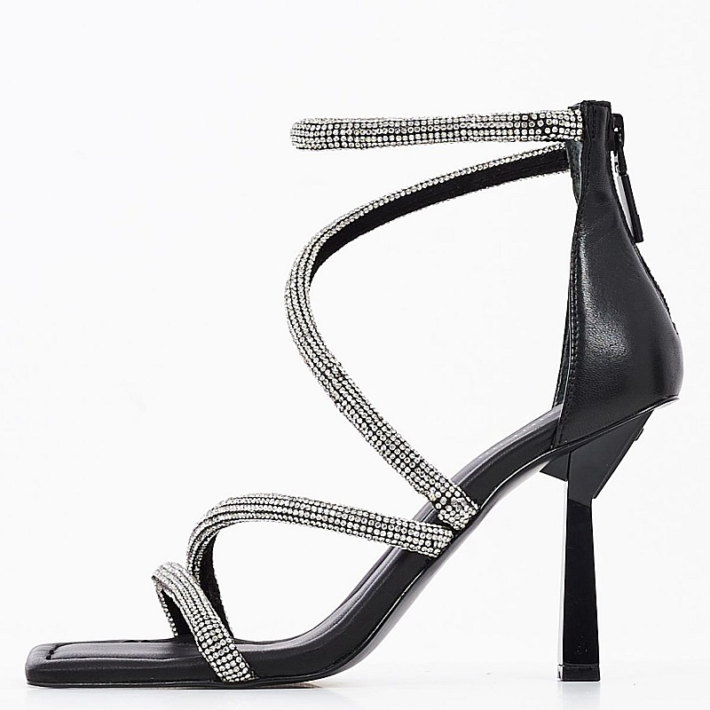 Γυναικεία Πέδιλα Leanca Μαύρο Δέρμα Guess