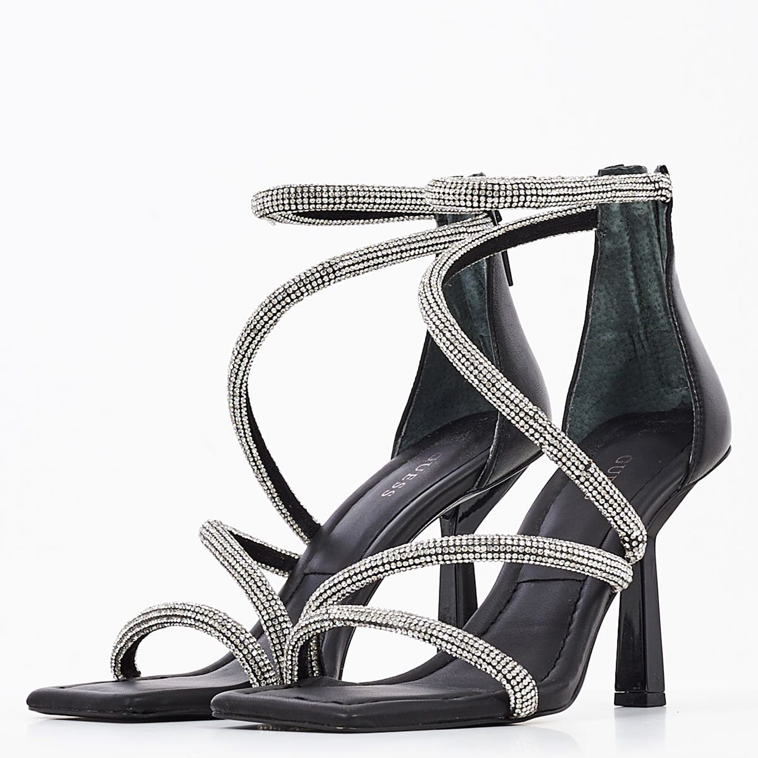 Γυναικεία Πέδιλα Leanca Μαύρο Δέρμα Guess Γυναικεία Πέδιλα Leanca Μαύρο Δέρμα Guess
