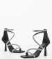 Women Sandals Leanca Black Leather Guess