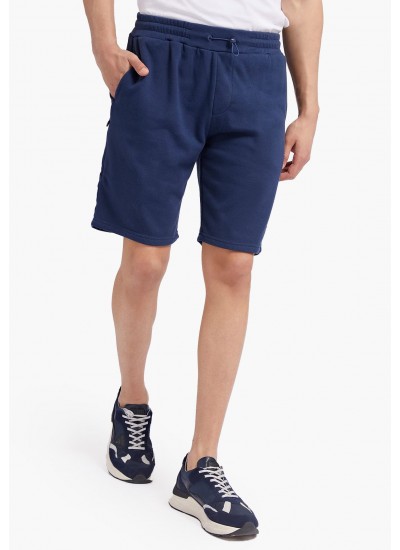 Ανδρικές Βερμούδες Mitchell Σκούρο Μπλε Βαμβάκι Guess