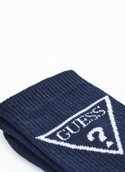 Ανδρικές Κάλτσες Sport.Socks Σκούρο Μπλε Βαμβάκι Guess