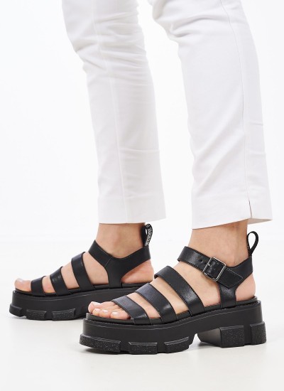 Γυναικεία Παπούτσια Casual Movement Μαύρο Δέρμα Steve Madden
