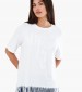 Women T-Shirts - Tops Dry.Jersey White Cotton Replay