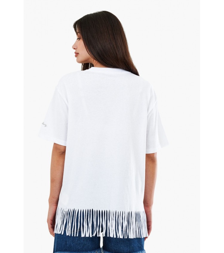 Γυναικείες Μπλούζες - Τοπ Dry.Jersey Άσπρο Βαμβάκι Replay