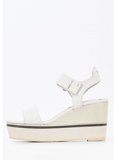 Women Platforms High GINGER.SPORTY White Eco-Leather Replay