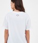 Women T-Shirts - Tops Garment.Light White Cotton Replay