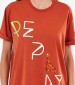 Women T-Shirts - Tops Gt.Jersey Red Cotton Replay