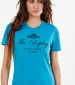 Women T-Shirts - Tops Light.Cotton Blue Cotton Replay