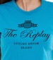 Women T-Shirts - Tops Light.Cotton Blue Cotton Replay