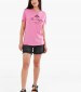 Women T-Shirts - Tops Light.Cotton Pink Cotton Replay