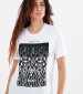 Women T-Shirts - Tops Pattern.Jersey White Cotton Replay