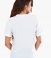 Women T-Shirts - Tops Pattern.Jersey White Cotton Replay